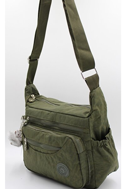 Bevitton Klinkıl Suya Dayanıklı Kumaş Kadın Moden Omuz Çantası Haki 4120