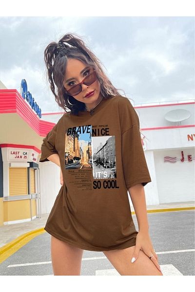BENROMA 1 προϊόν είναι δώρο για αγορές 6 και άνω Unisex Brave Nice Printed Tshirt