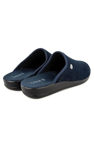 Muya Tondo Anatomical Sole Winter Indoor Men's House Slippers Navy Blue