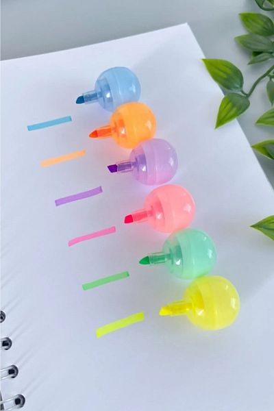 Dream Plus 6-Piece Lollipop Design Highlighter Set