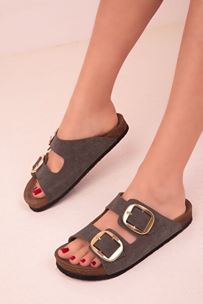 SOHO Khaki Women's Slippers 17863