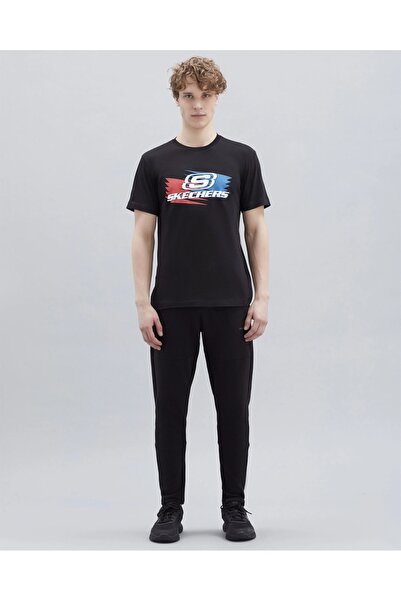 SKECHERS Ανδρικό μπλουζάκι με μεγάλο λογότυπο M Graphic Tee - Ποδηλασία