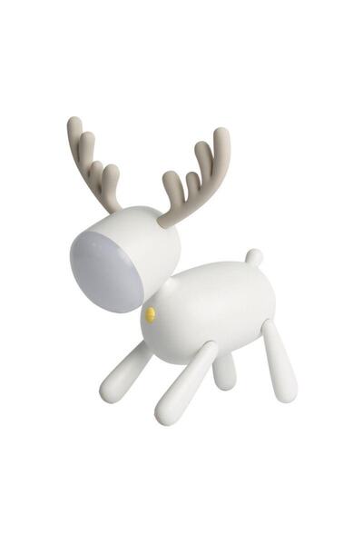 Schulzz Geyik Tasarımlı Usb Şarj Edilebilir 2 Kademeli Ayarlanabilir Led Gece...