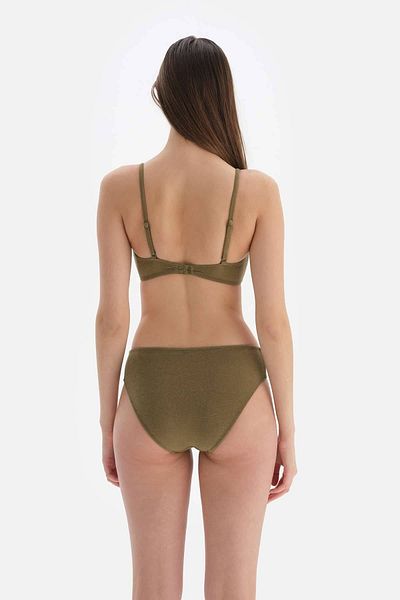 Dagi Grünes, trägerloses, bedecktes Bikinioberteil