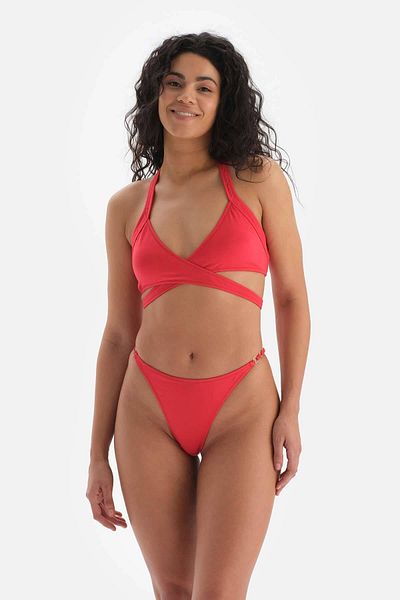Dagi Rotes Neckholder-Bikinioberteil