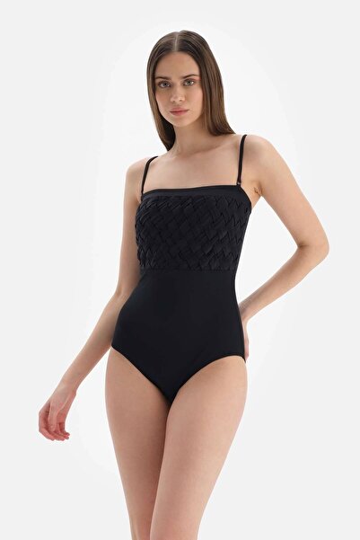 Dagi Černé plavky bez ramínek