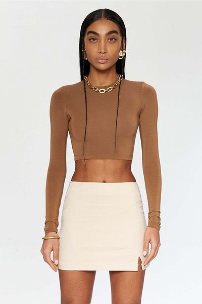 IAMNOTBASIC Brown Pam Top