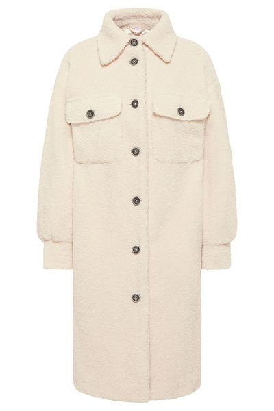 myMo Faux Shearling Mantel