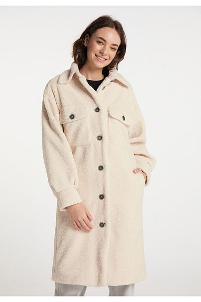 myMo Faux Shearling Mantel