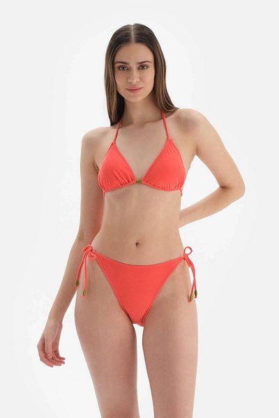 Dagi Orangefarbenes Spaghetti-Bikini-Unterteil