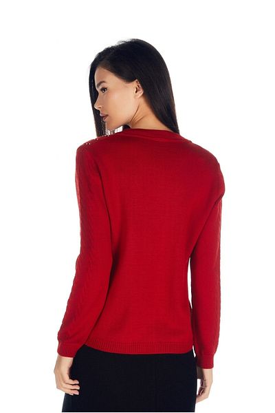 Solo Luxury Knitwear Cardigan - Crystal Stone Detailed and Handcrafted