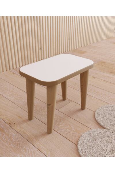 Fahrettin Küçük Çocuk Taburesi Çocuk Sandalyesi Çocuk Oturağı Ahşap Tabure Pu...