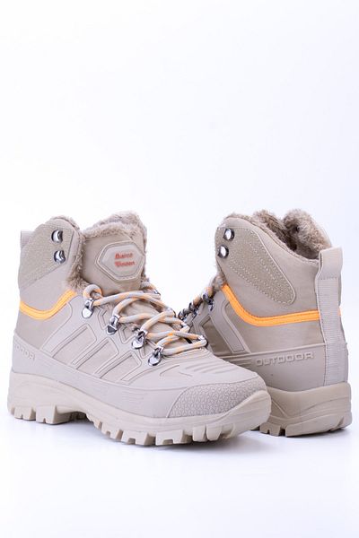 en7 Μπεζ Unisex Thermo Sole Furry Outdoor Shoes T40