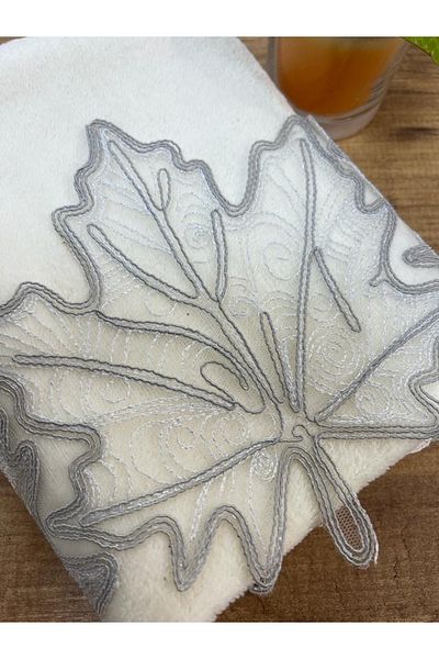 Çeyiz Bahçesi Πετσέτα χεριών και προσώπου Clover Velvet Γκρι 50/90cm