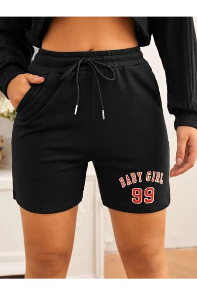 DAXİS Sportwear Company Baskılı Kadın Kısa Şort