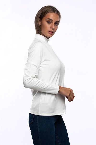 Miss Murem Stand Collar Raised-ecru