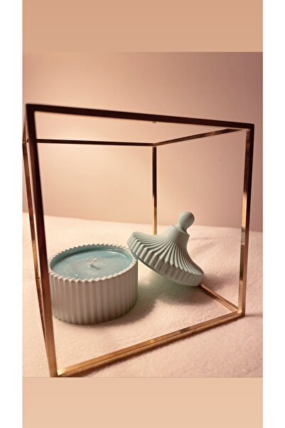 KUMS DESIGN Dekoratif Kapaklı Kase Mum