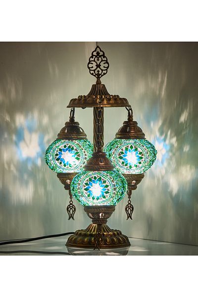 Demmex Mosaic Mini Desktop Floor Lamp 3'' Authentic Lamp Decor Lampshade