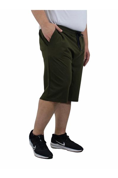 MocGrande Military Green Large Size Rugged Lycra Capri - 23604