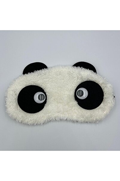Missim Bijuteri Panda Model Beyaz Renk Uyku Gözlüğü
