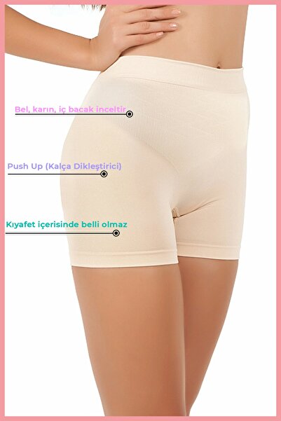 Alwaysfit 1 Size Slimming Push Up Seamless Seamless High Waist Butt Shaper Short Shorts Tights Corset