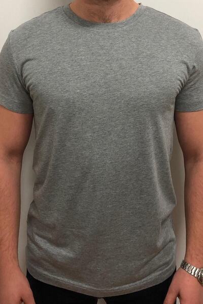 SEASOUL Erkek Yuvarlak Yakalı Bambu T-shırt