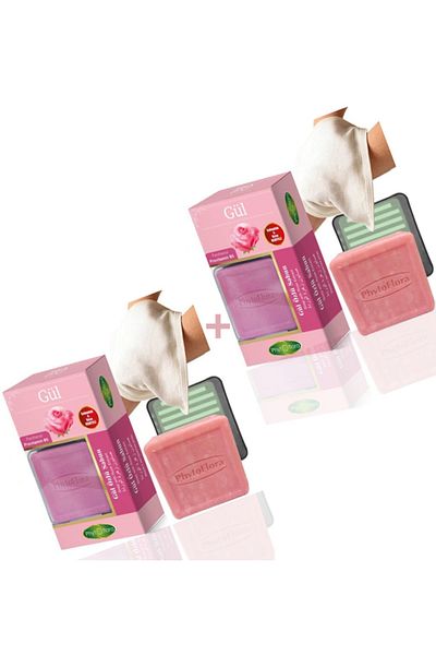 Phytoflora صابون بخلاصة الورد 125 جرام 2 قطعة