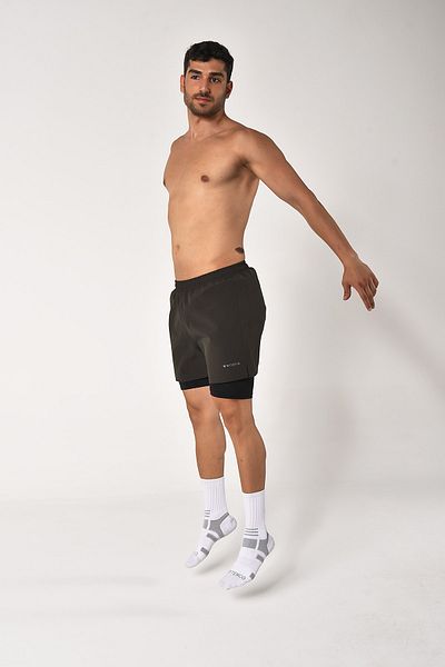 Whitefin Tights Shorts Khaki