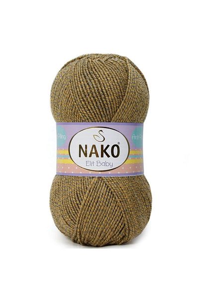 NAKO 5 τεμάχια Nako Elit Baby 21354 Κίτρινο Γκρι Anti-Pilling
