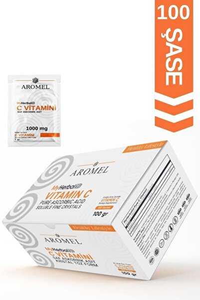 Aromel C Vitamini 100 Şase  Askorbik Asit Alman Menşei 100 gr Ekstra Saf