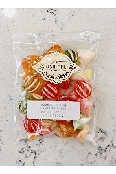 OSMANLI LOKUMCUSU Mevlüt Şekeri Ikramlık Karışık Akide Şekeri Klasik Paket 50 Li