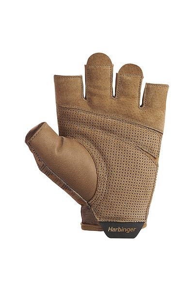 HARBINGER Pro Gloves - L Men's Fitness Gloves Tan