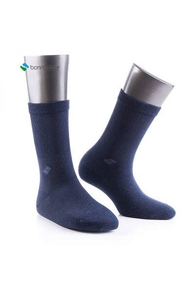 Bonny Silver 22% Pure Silver Ion Full Protection Socks (navy blue)