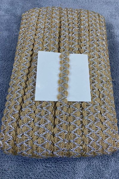 Hobigram Wicker Water Stone Ram Horn Silver Glitter Striped Decorative Strip – Decorative Strip, Stylish Design – Deko