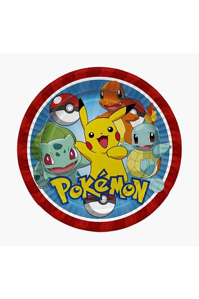 Parti Furyası Pokemon Birthday Concept 8 Person Pokemon Birthday Set Economical