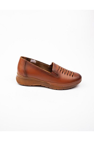 Scavia 408 Pantofi ocazional din piele de damă, cafeniu