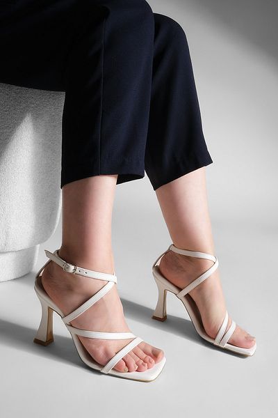 Marjin High Heels - White - Block