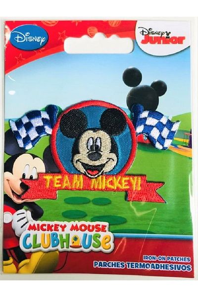 Disney Mickey Mouse حواف منسوجة قابلة للالتصاق بالحديد - رقعة - رقعة ميكي ماوس 3 (منتج أصلي مرخص)