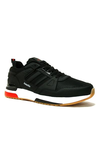 Kinetix Black Red White - Lace-up Sneaker Sports Shoes