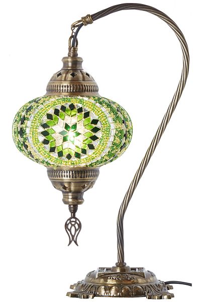 Demmex Mosaic Desktop Lampshade Authentic Decor Lamp Night Lamp Book Reading Caferestorant Hotel Lighting