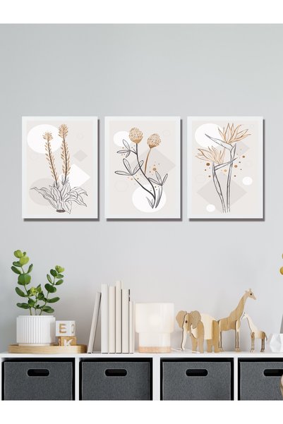 HYL Modern Sanatsal Uv Baskı Mdf Art Tablo Evinize Şıklık Katın Minimalis Art 40x30