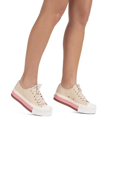 Benetton ® |   Bn-30937 - 3114 Bej - Pantofi sport dama