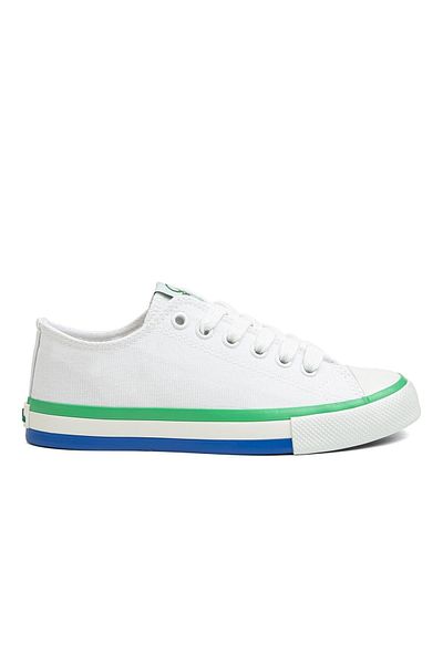 Benetton ® |   Bn-90176 - 3374 Alb Verde - Pantofi sport dama