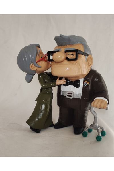 Carl Ve Ellie Figür Baskı - Kişiye Özel Hediyelik 3d Baskı
