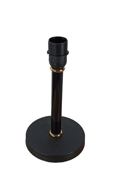 Art&Gift Black Lampshade Base - Metal Body and Gold Detail