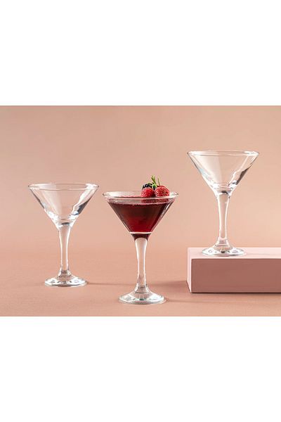 English Home Glass 3 Piece Cup 175 Ml