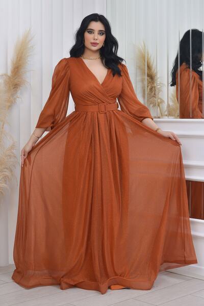 Matik Abiyem Třpytivé tylové večerní šaty