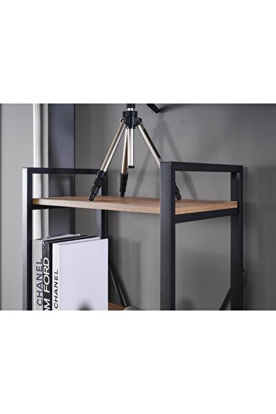 Evdesa Eko Metal Kitaplık Dekoratif Raf Ev Ofis Rafı Dosya Rafı 180x60 Cm 5 Raflı