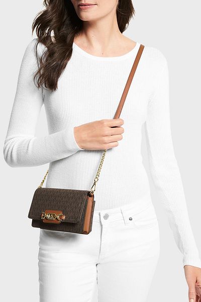 Michael Kors Logo Bag with Shoulder Strap - Detachable Chain, 32F2G7Hc1B 252