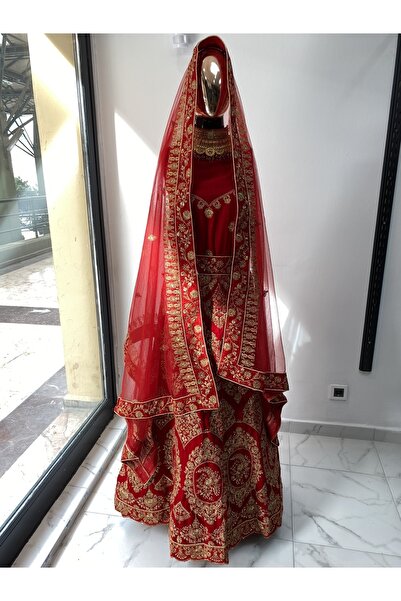 Aashiv's Collection Kına Elbisesi - Hint Elbisesi - Kaftan - Lehenga